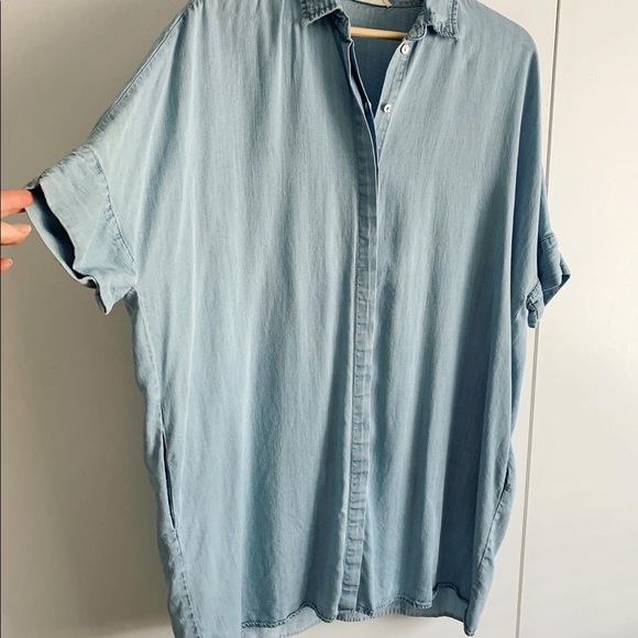 Light denim shirt dress - Picture 2 of 6